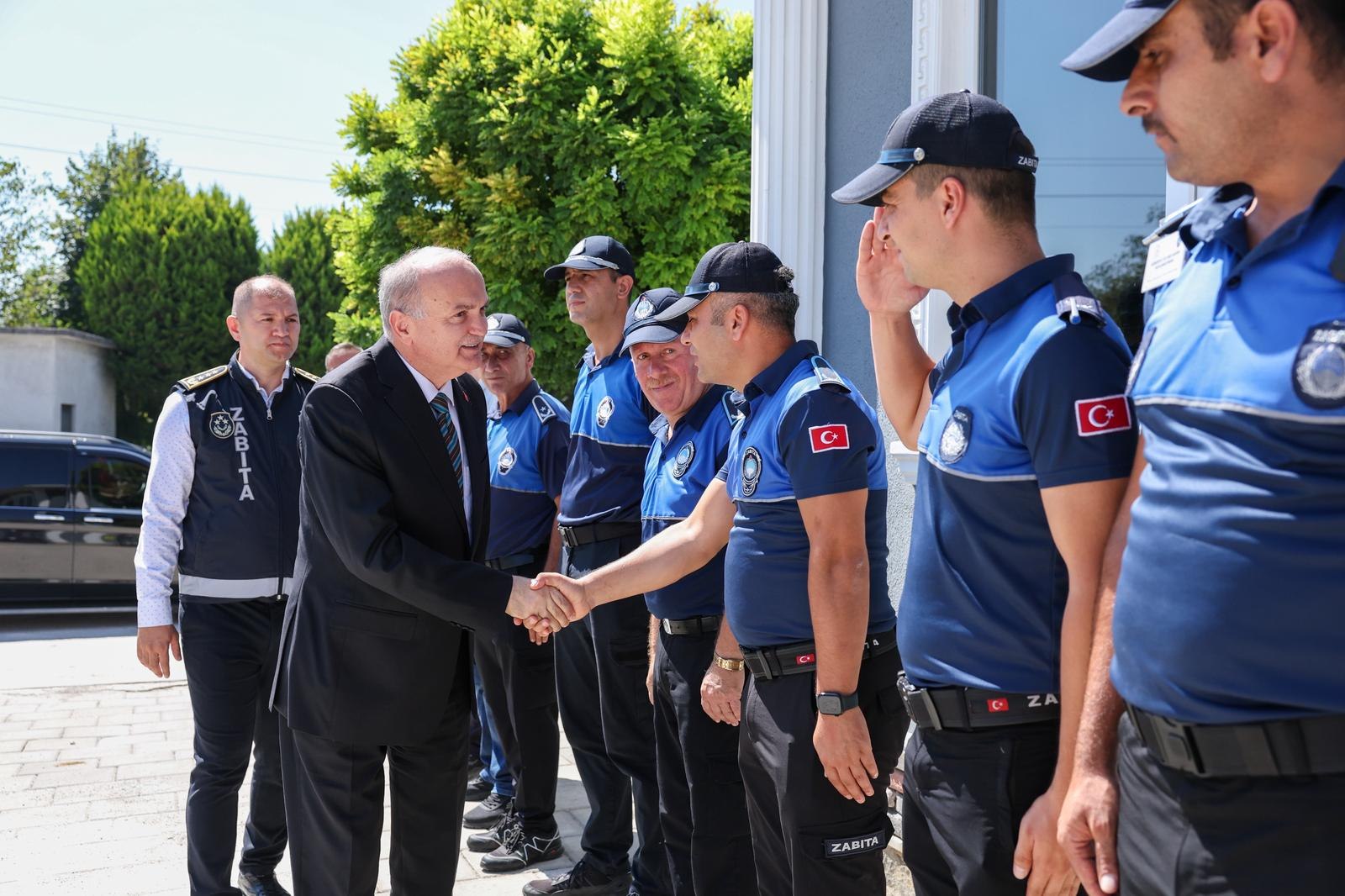 BAŞKAN ÖZLÜ’DEN ZABITA TEŞKİLATI’NA ZİYARET