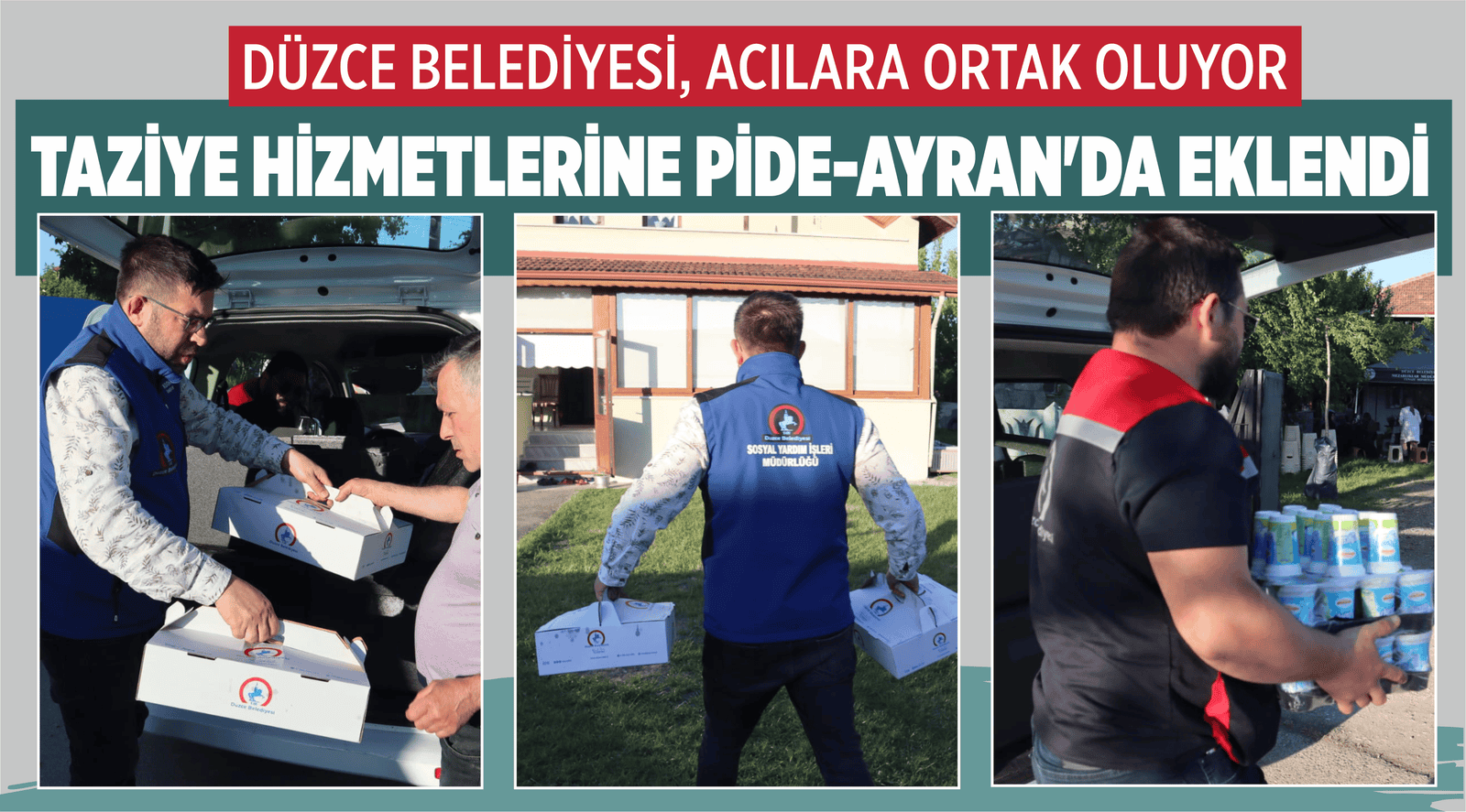 DÜZCE BELEDİYESİ, ACILARA ORTAK OLUYOR