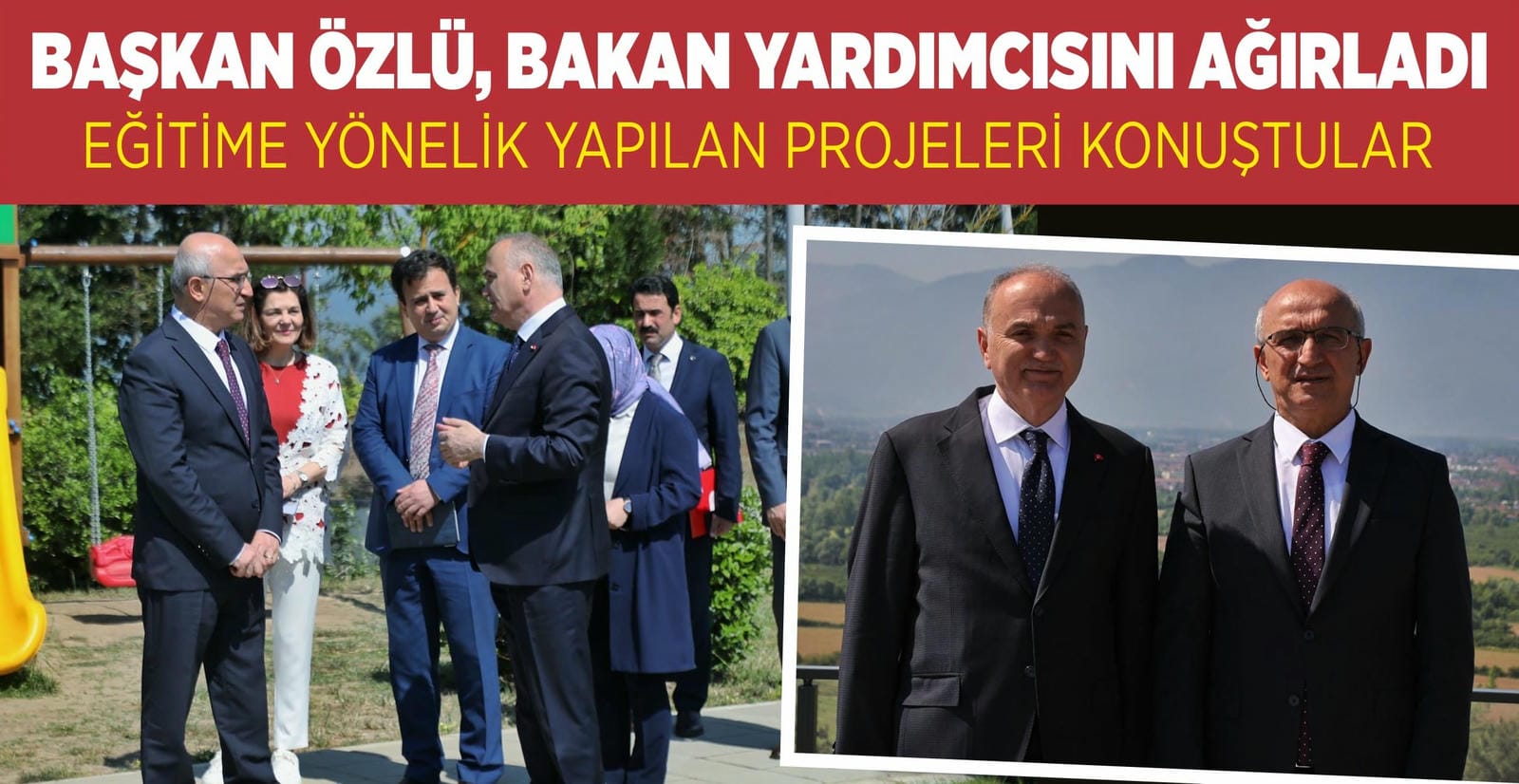 BAŞKAN ÖZLÜ, BAKAN YARDIMCISINI AĞIRLADI