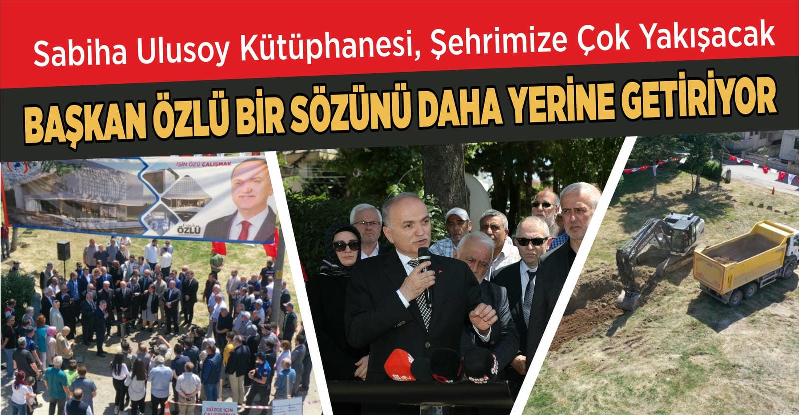 BAŞKAN ÖZLÜ BİR SÖZÜNÜ DAHA YERİNE GETİRİYOR