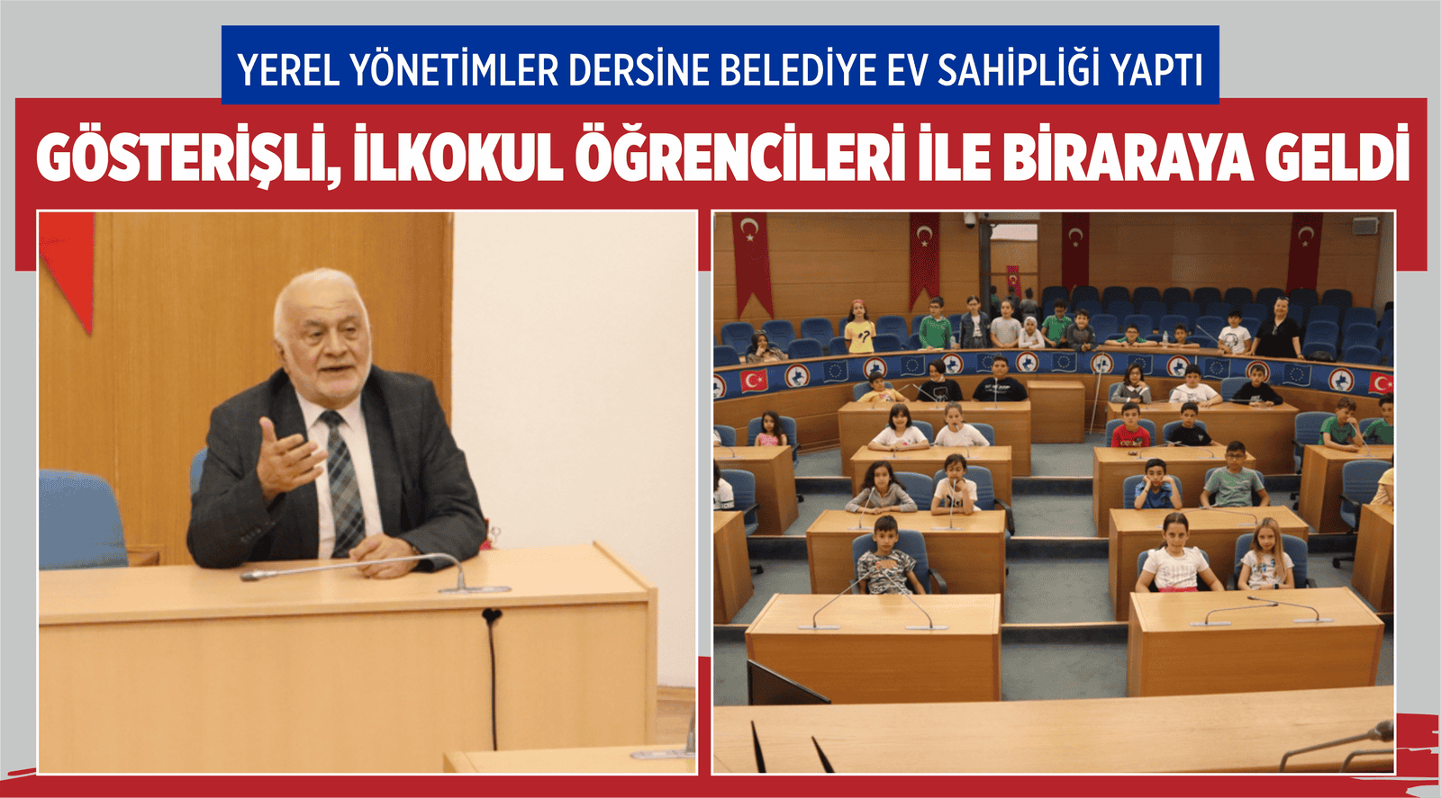 GÖSTERİŞLİ, İLKOKUL ÖĞRENCİLERİ İLE BİRARAYA GELDİ