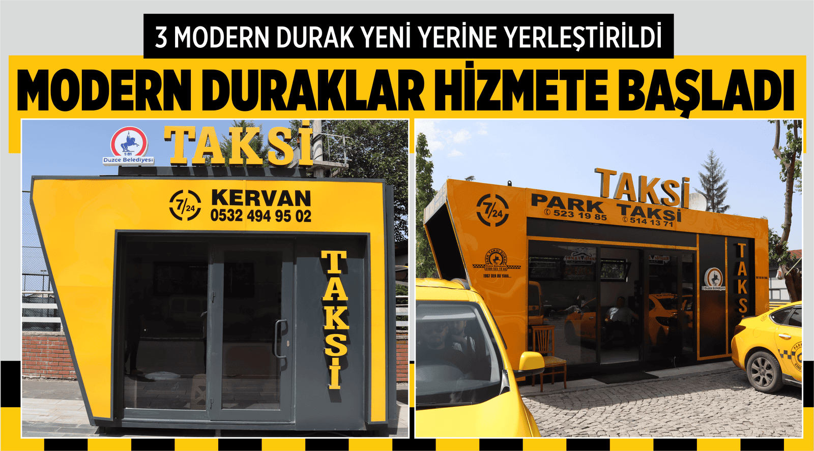 MODERN DURAKLAR HİZMETE BAŞLADI