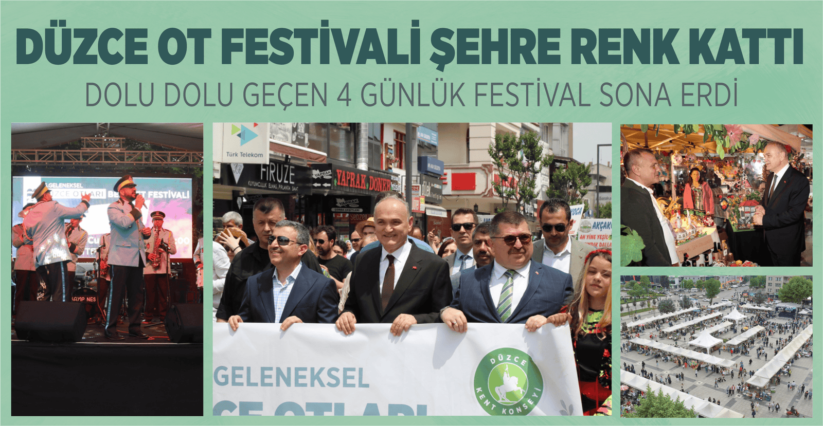 DÜZCE OT FESTİVALİ ŞEHRE RENK KATTI