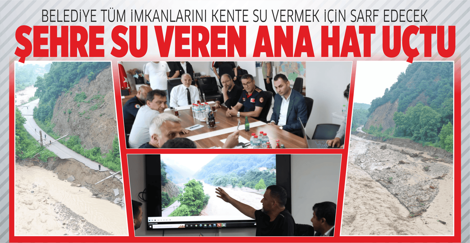 ŞEHRE SU VEREN ANA HAT UÇTU