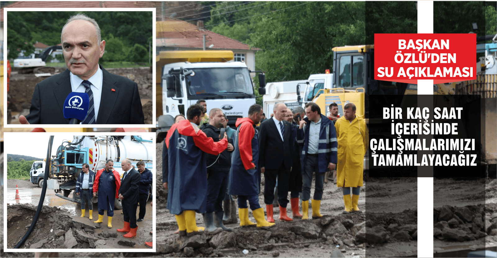 BAŞKAN ÖZLÜ'DEN SU AÇIKLAMASI