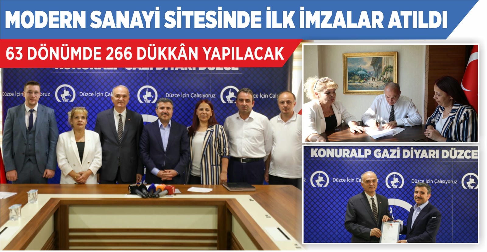 MODERN SANAYİ SİTESİNDE İLK İMZALAR ATILDI