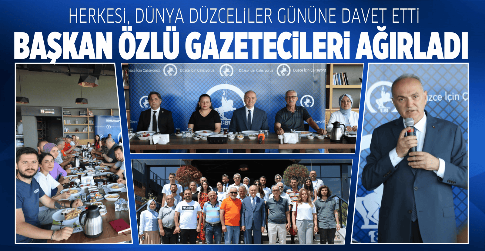 BAŞKAN ÖZLÜ GAZETECİLERİ AĞIRLADI