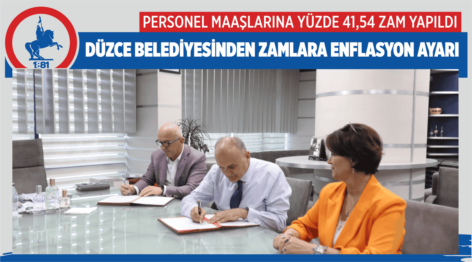 PERSONEL MAAŞLARINA YÜZDE 41,54 ZAM YAPILDI
