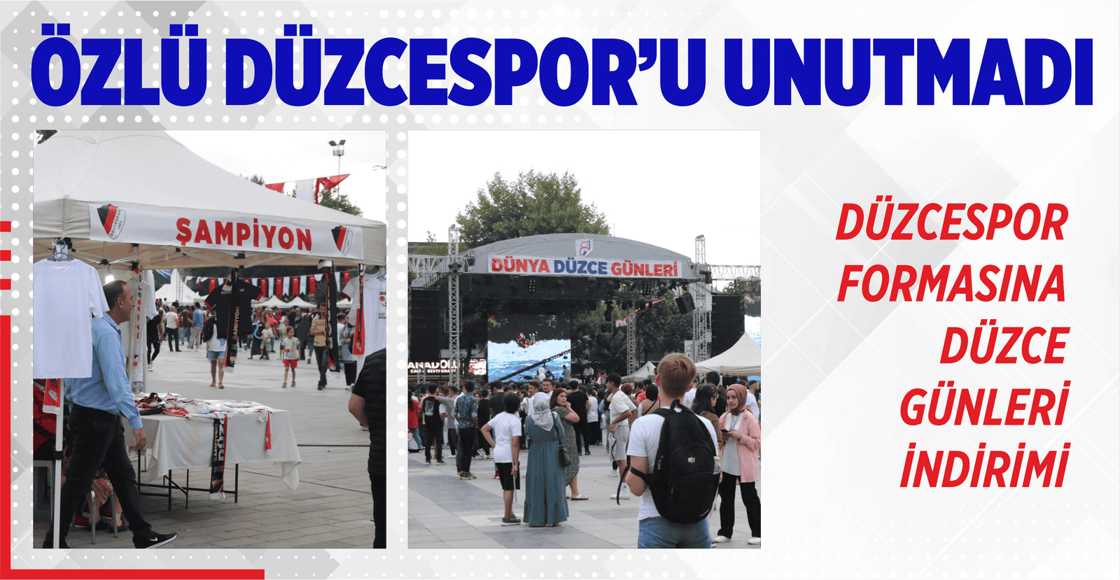 ÖZLÜ DÜZCESPOR’U UNUTMADI