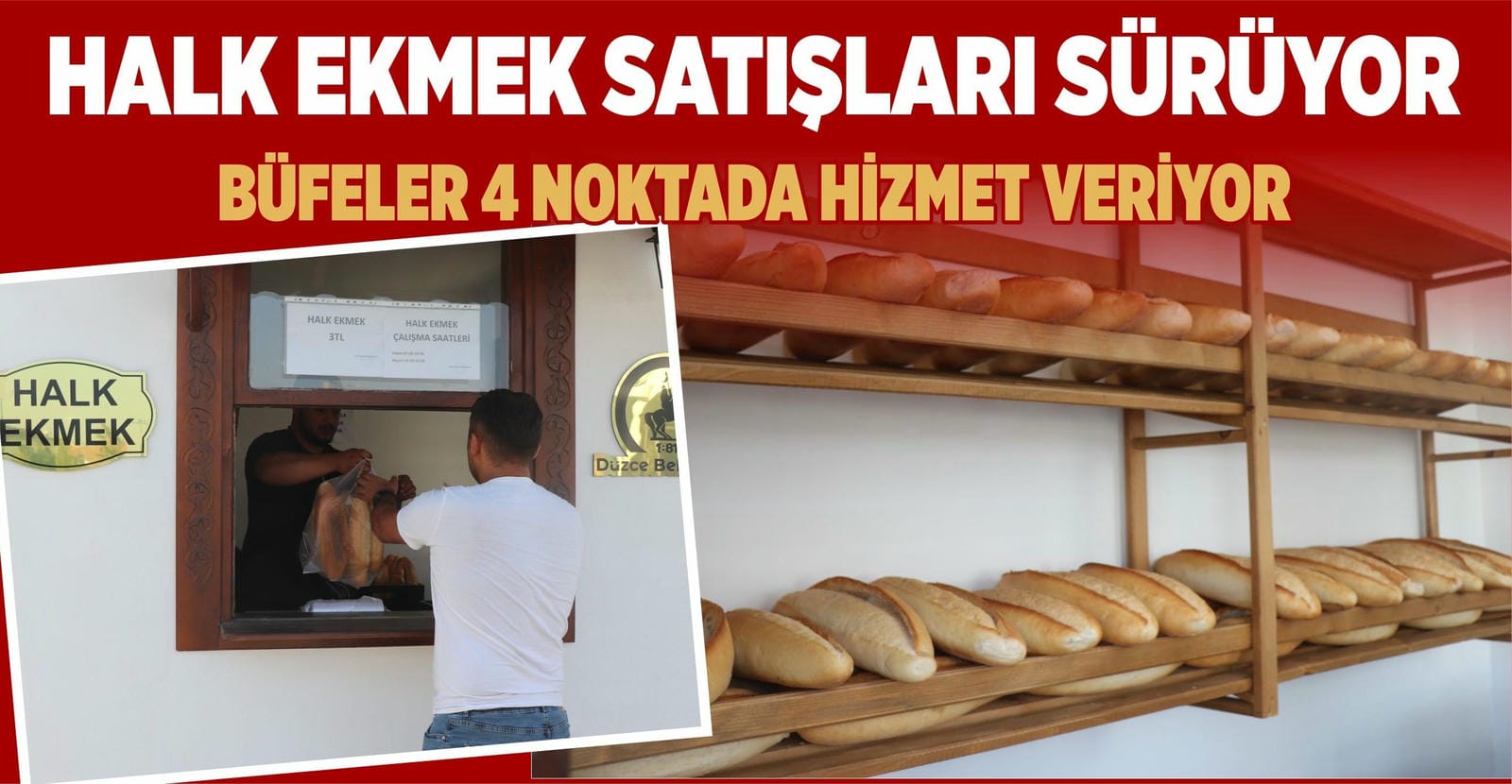 HALK EKMEK SATIŞLARI BAŞLADI