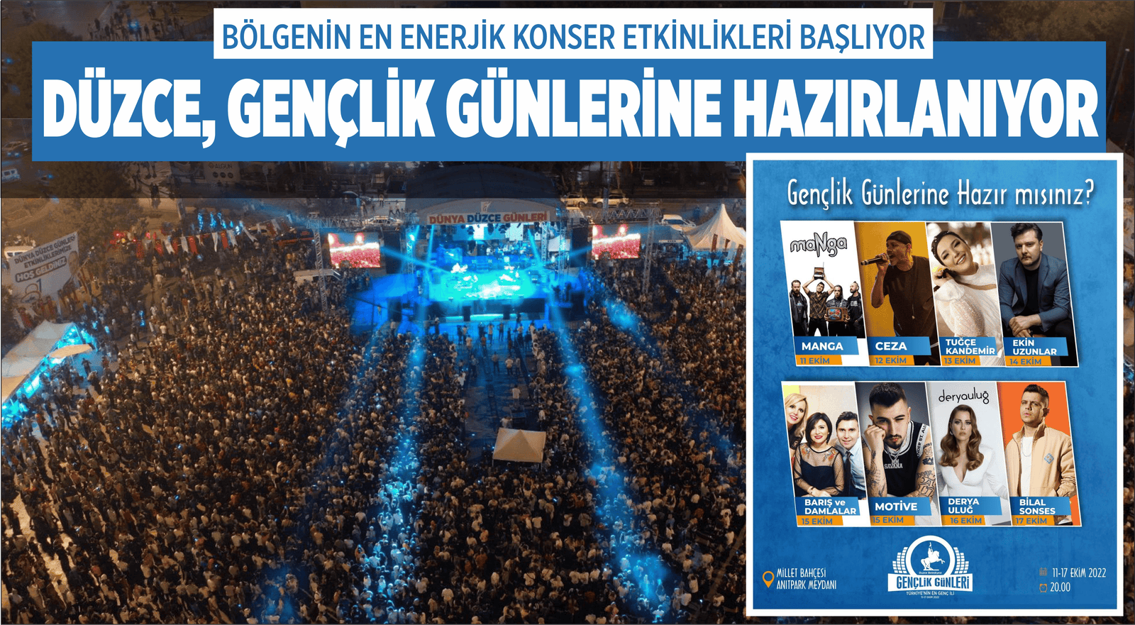 DÜZCE, GENÇLİK GÜNLERİNE HAZIRLANIYOR