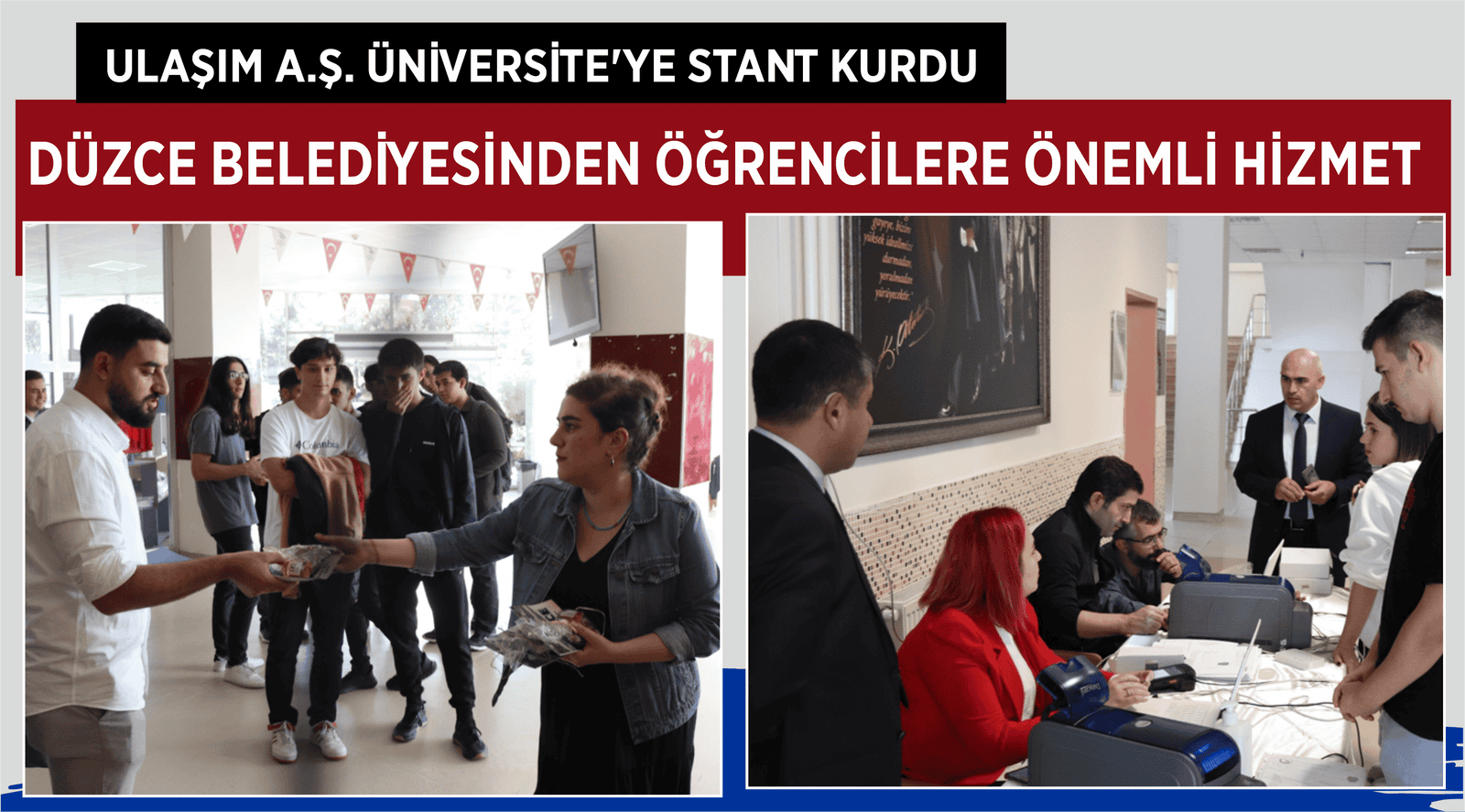 DÜZCE BELEDİYESİNDEN ÖĞRENCİLERE ÖNEMLİ HİZMET