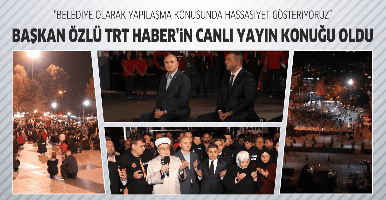 BAŞKAN ÖZLÜ TRT HABER'İN CANLI YAYIN KONUĞU OLDU