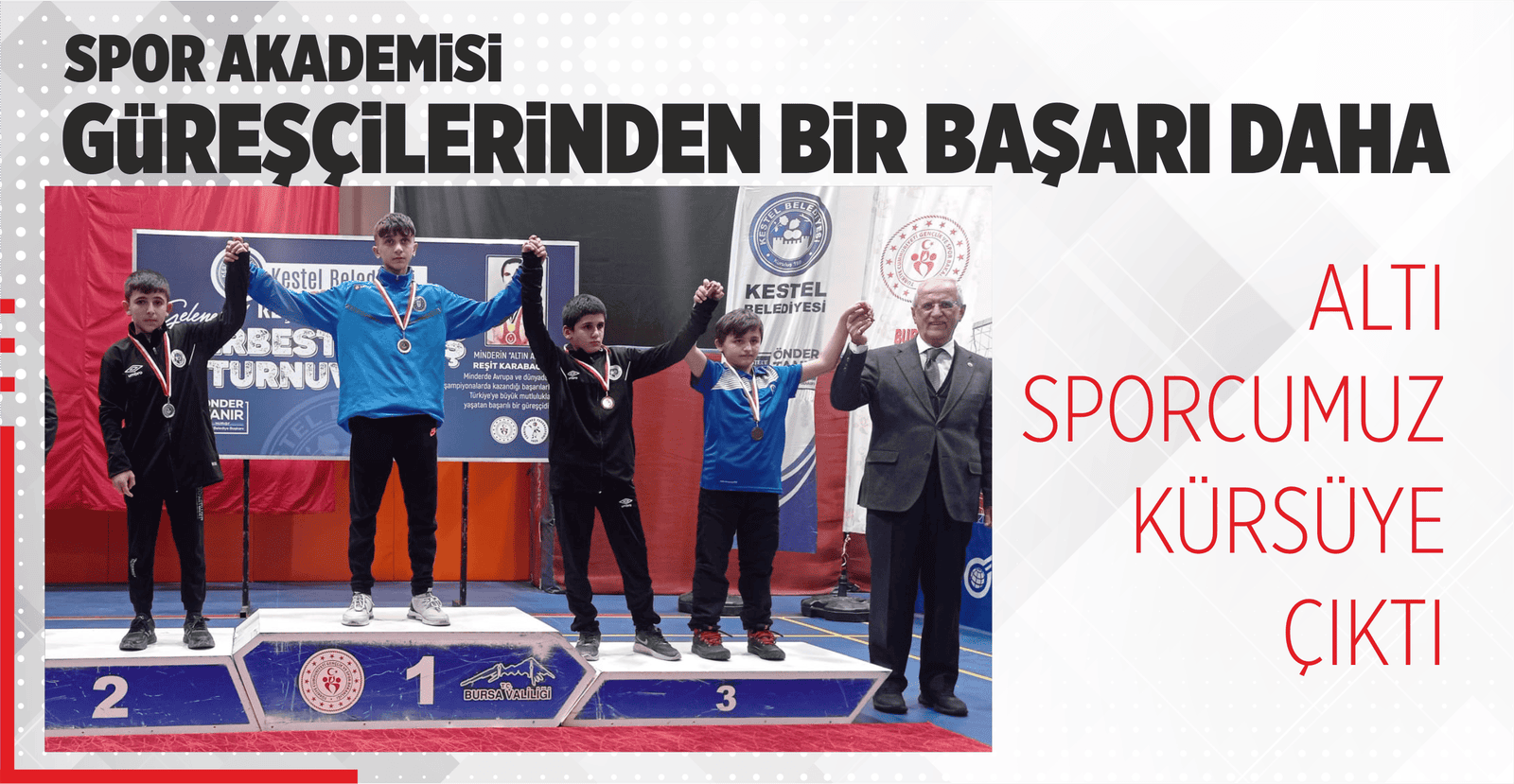 SPOR AKADEMİSİ GÜREŞÇİLERİNDEN BİR BAŞARI DAHA