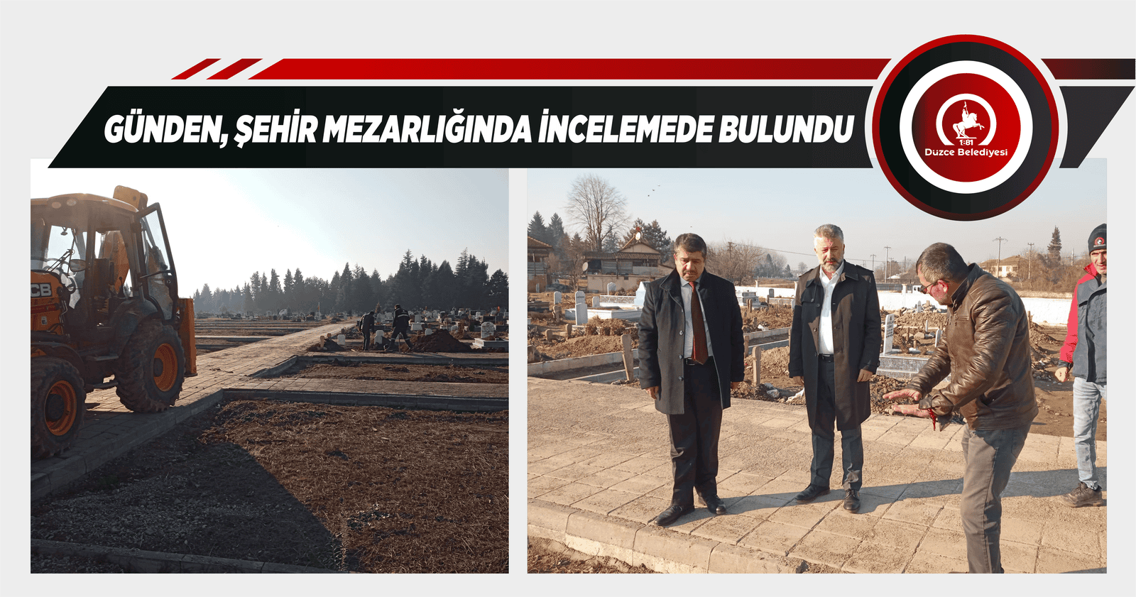 GÜNDEN, ŞEHİR MEZARLIĞINDA İNCELEME DE BULUNDU