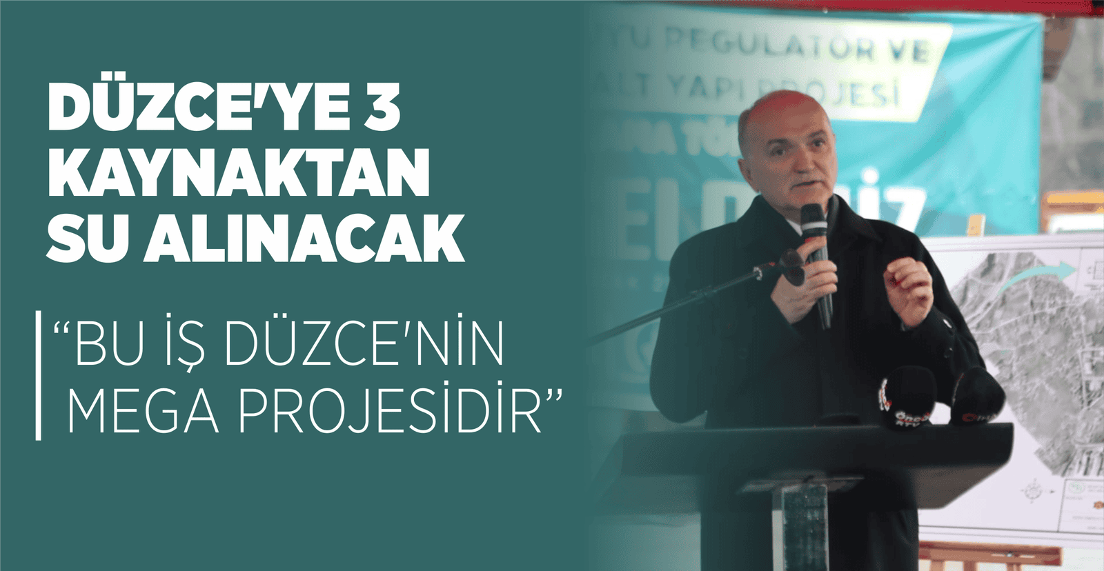 DÜZCE’YE 3 KAYNAKTAN SU ALINACAK