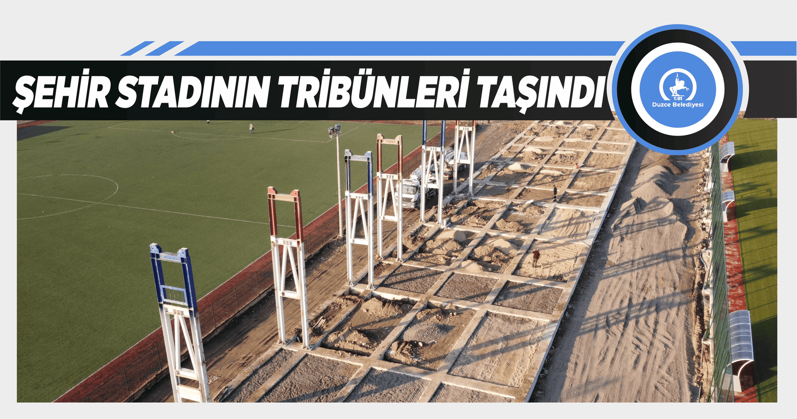 MARATON TRİBÜNÜ YEDEK STATTA YÜKSELİYOR