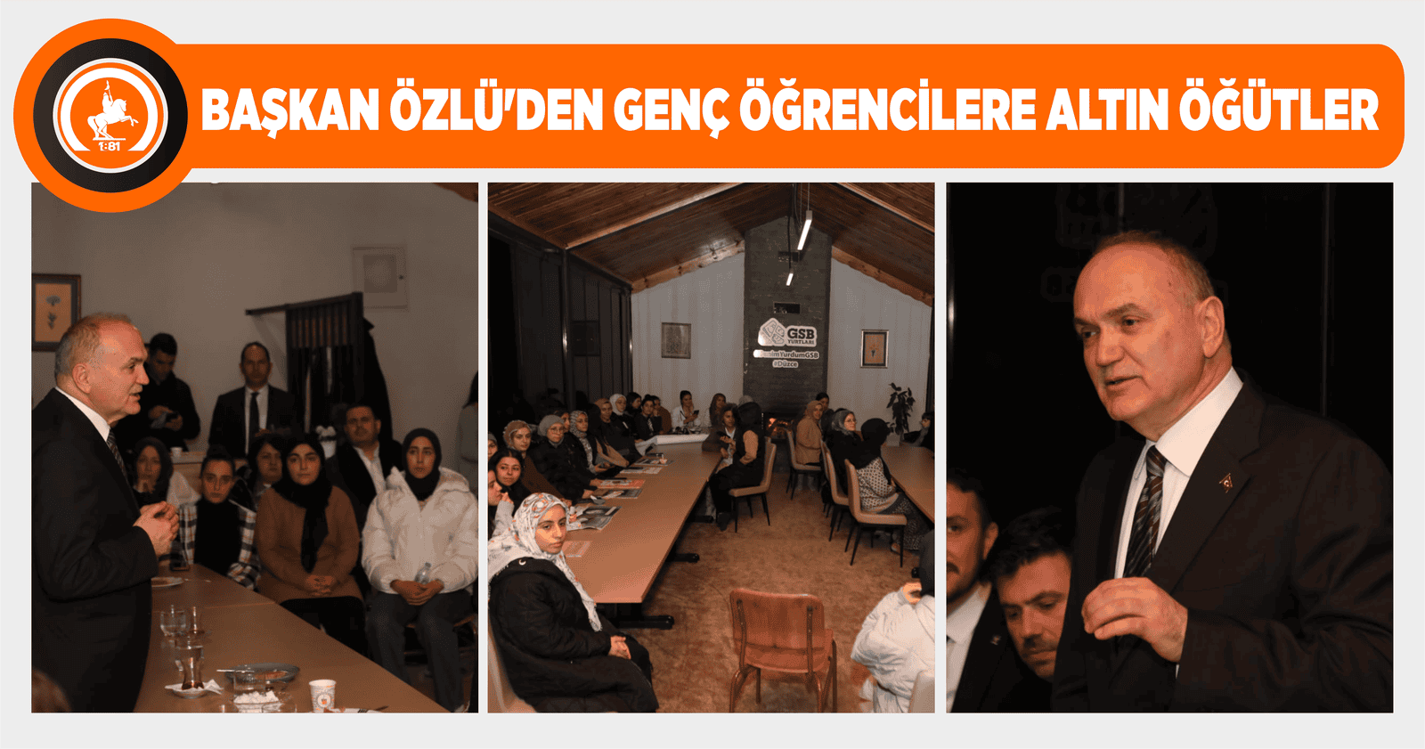 BAŞKAN ÖZLÜ ÜNİVERSİTE ÖĞRENCİLERİYLE BULUŞTU