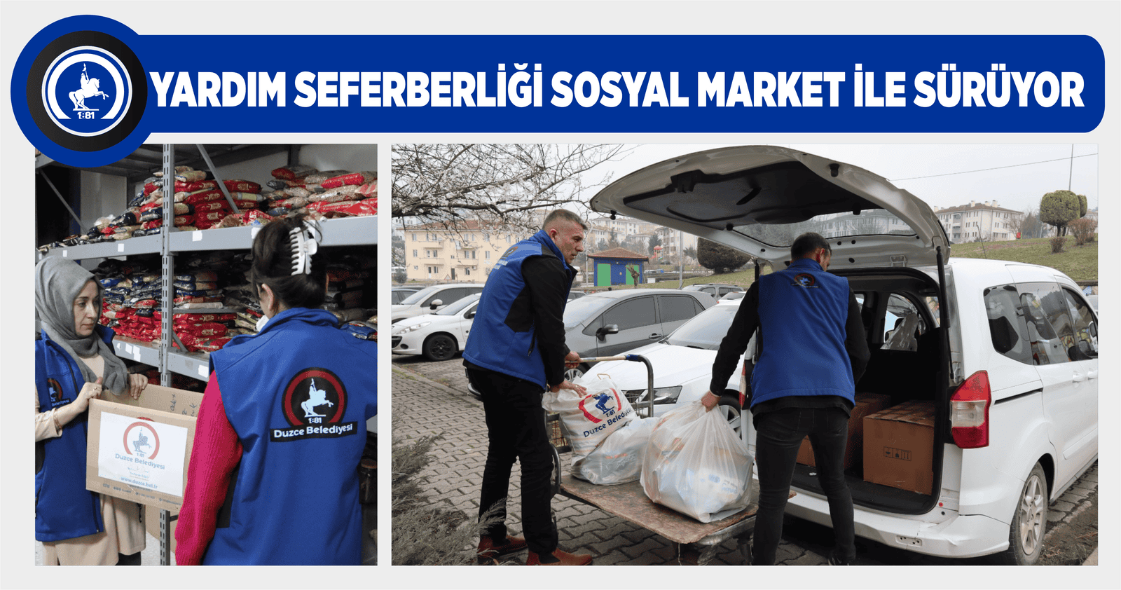 SOSYAL İŞLER DÜZENLİ OLARAK YARDIMLARA DEVAM EDİYOR