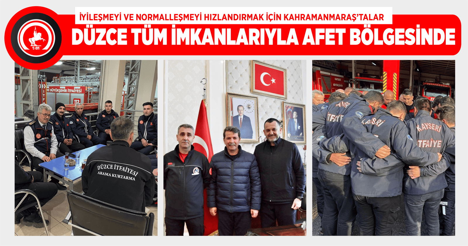 DÜZCE TÜM İMKANLARIYLA AFET BÖLGESİNDE