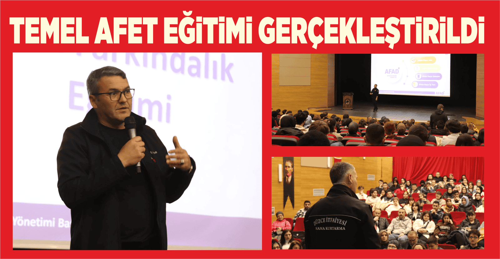 TEMEL AFET EĞİTİMİ GERÇEKLEŞTİRİLDİ