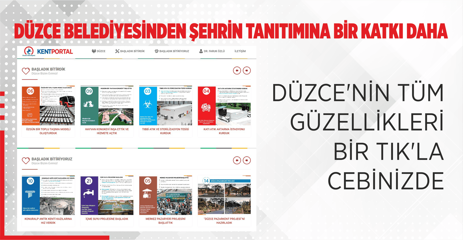 DÜZCE BELEDİYESİNDEN ŞEHRİN TANITIMINA BİR KATKI DAHA