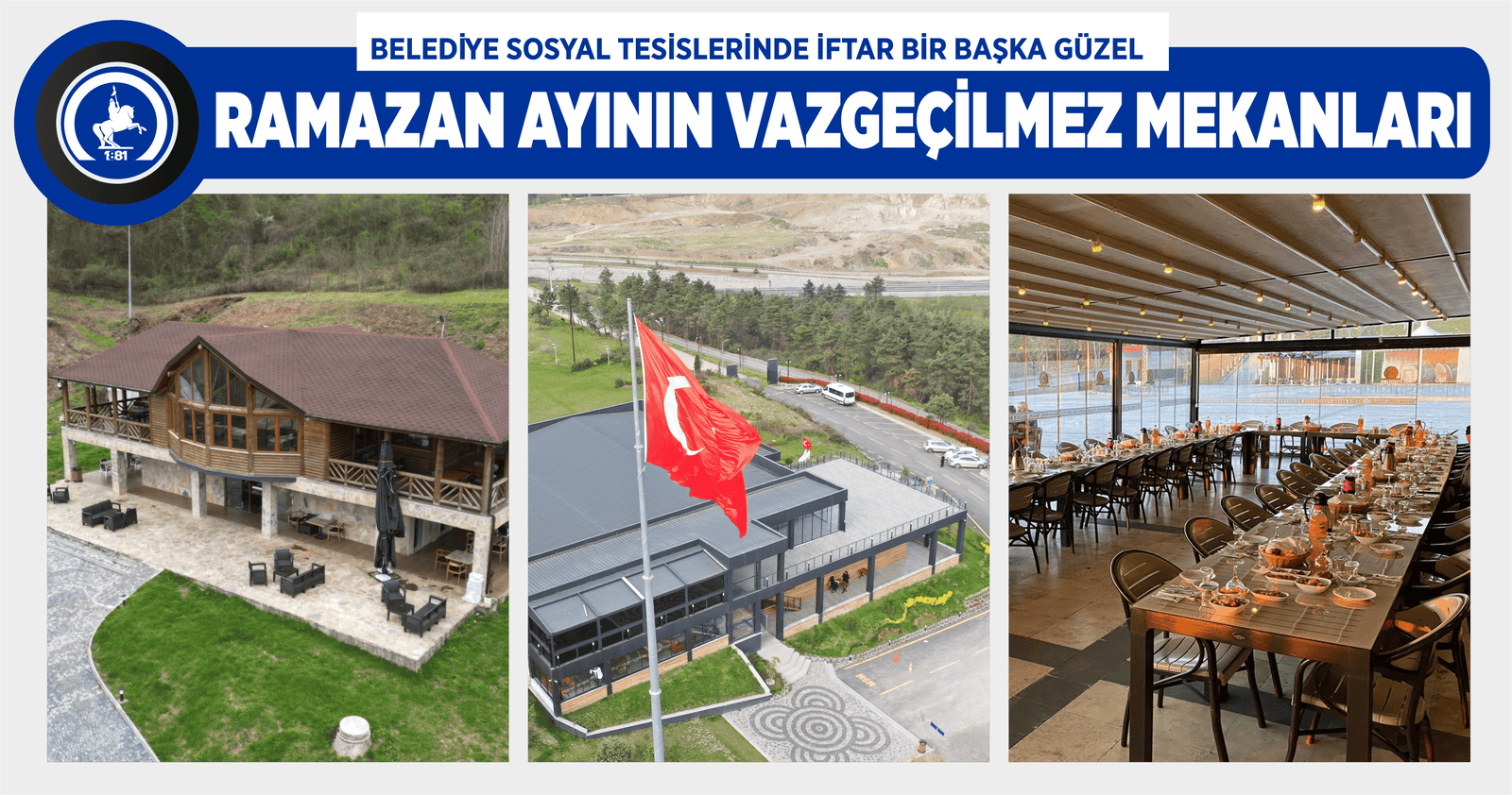 BELEDİYE SOSYAL TESİSLERİNDE İFTAR BİR BAŞKA GÜZEL