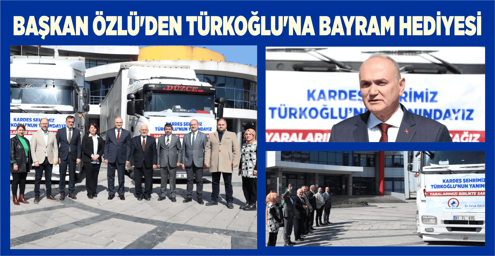 BAŞKAN ÖZLÜ’DEN TÜRKOĞLU’NA BAYRAM HEDİYESİ