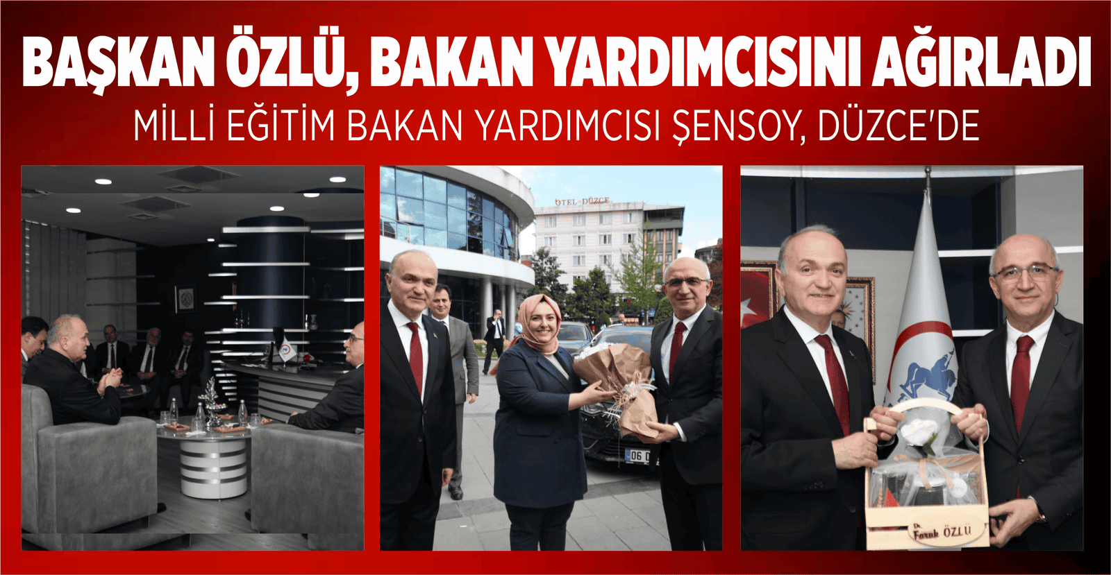BAŞKAN ÖZLÜ, BAKAN YARDIMCISINI AĞIRLADI