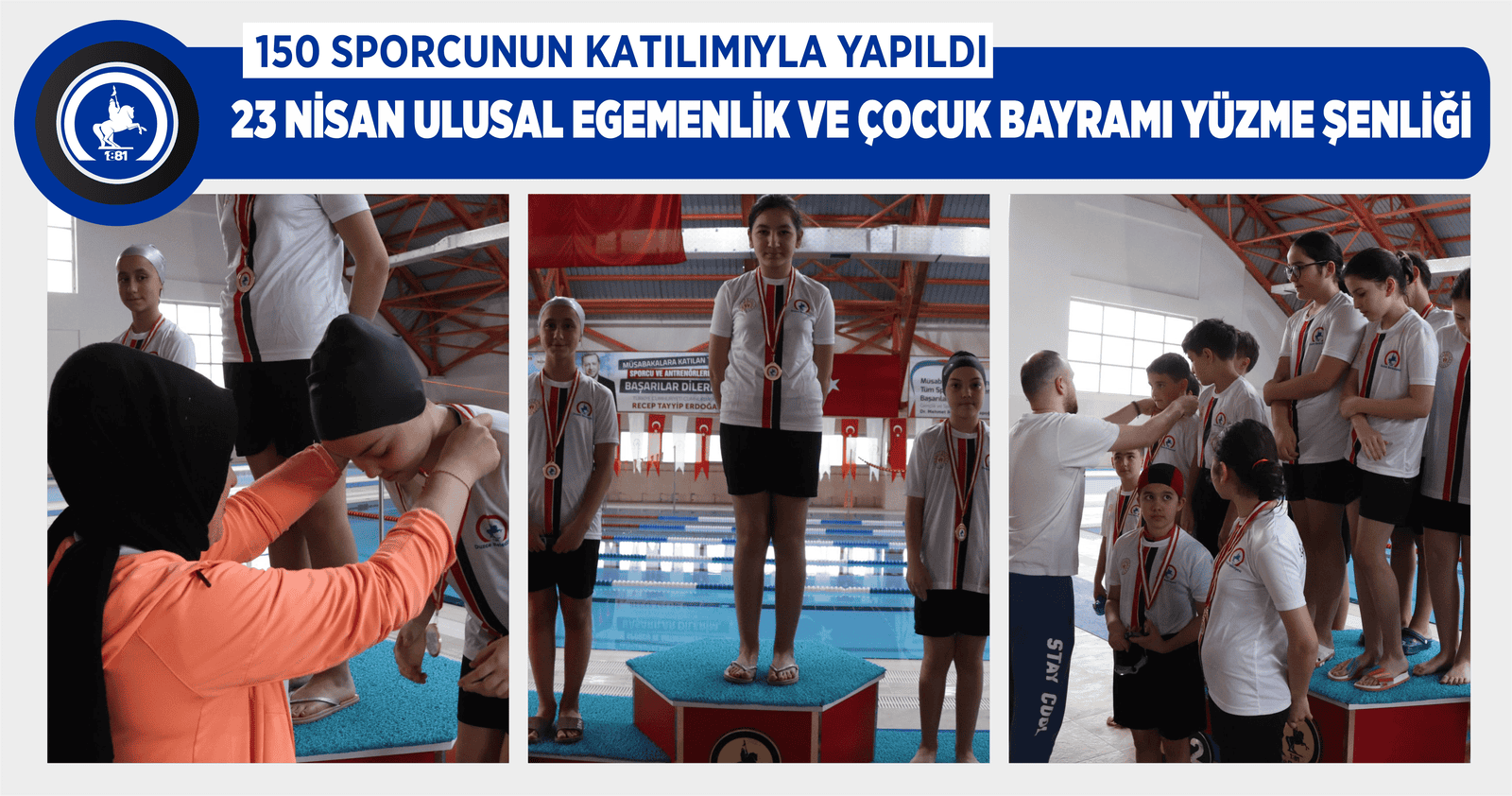 23 NİSAN ULUSAL EGEMENLİK VE ÇOCUK BAYRAMI YÜZME ŞENLİĞİ