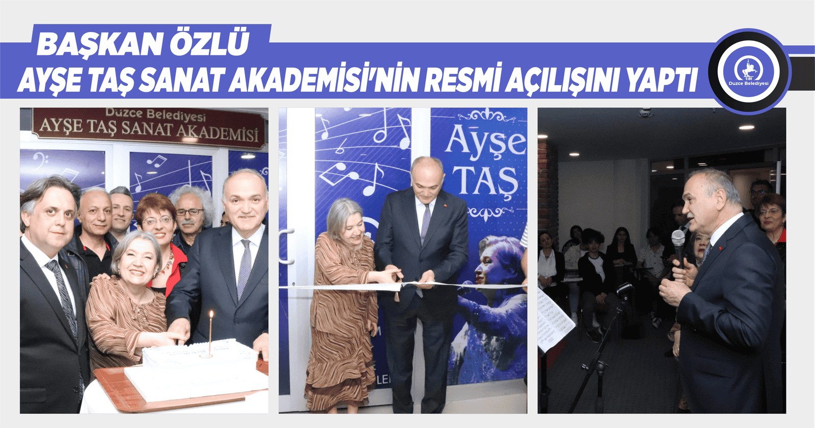 BAŞKAN ÖZLÜ AYŞE TAŞ SANAT AKADEMİSİ’NİN RESMİ AÇILIŞINI YAPTI