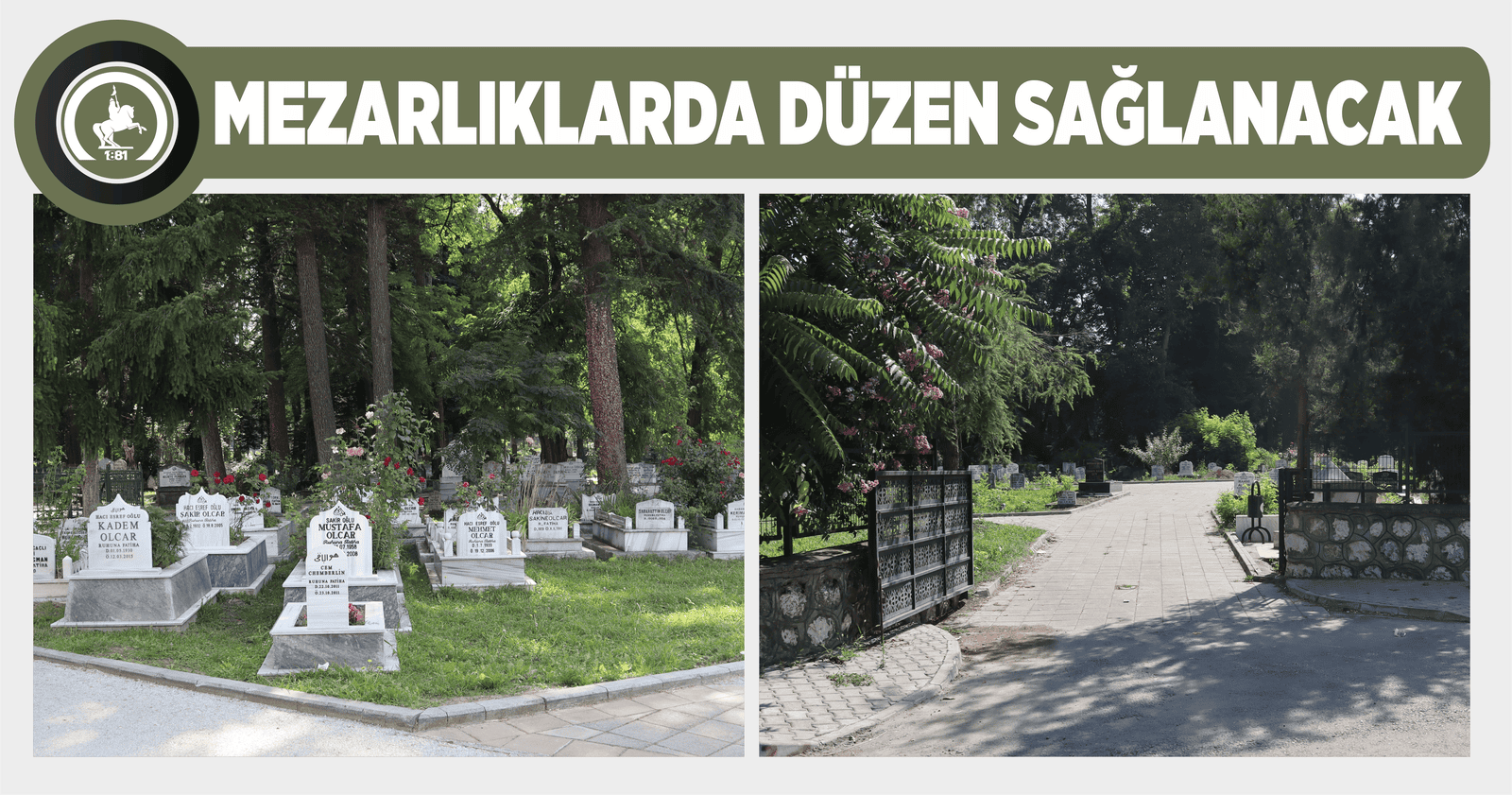 MEZARLIKLARDA DÜZEN SAĞLANACAK
