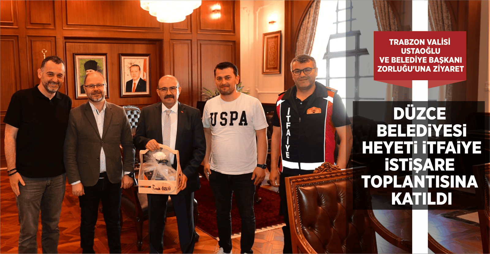 DÜZCE BELEDİYESİ HEYETİ İTFAİYE İSTİŞARE TOPLANTISINA KATILDI