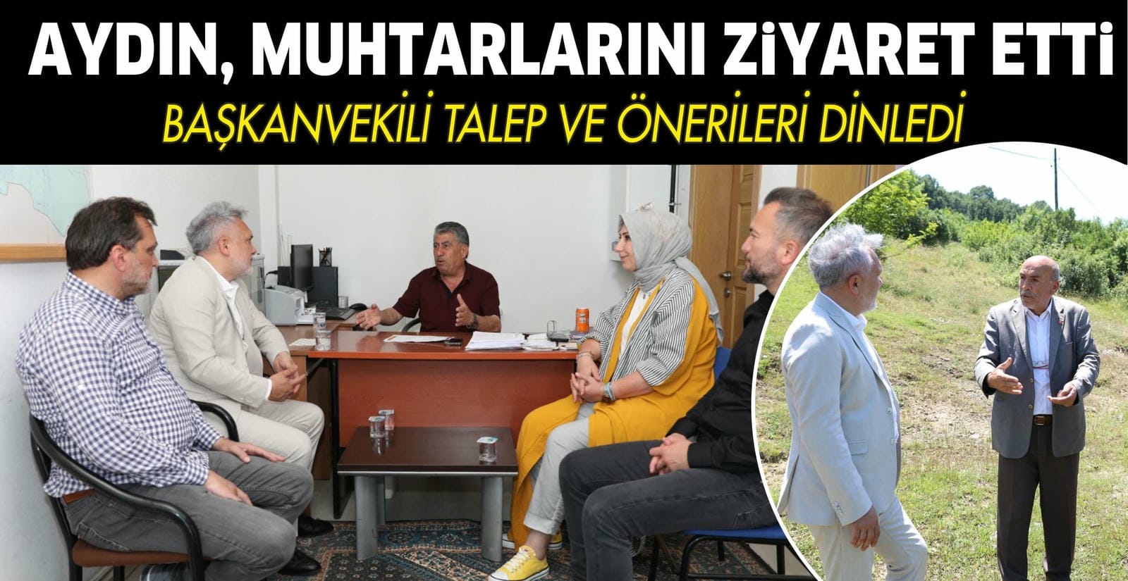 MUHTARLARLA İSTİŞARELERDE BULUNDU