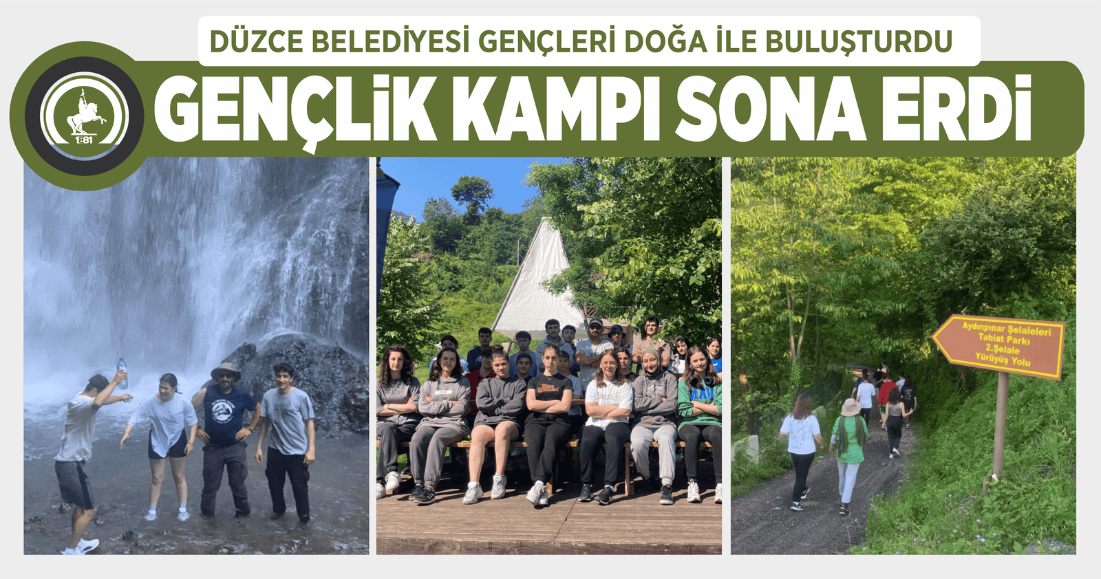 DÜZCE BELEDİYESİ GENÇLERİ DOĞA İLE BULUŞTURDU