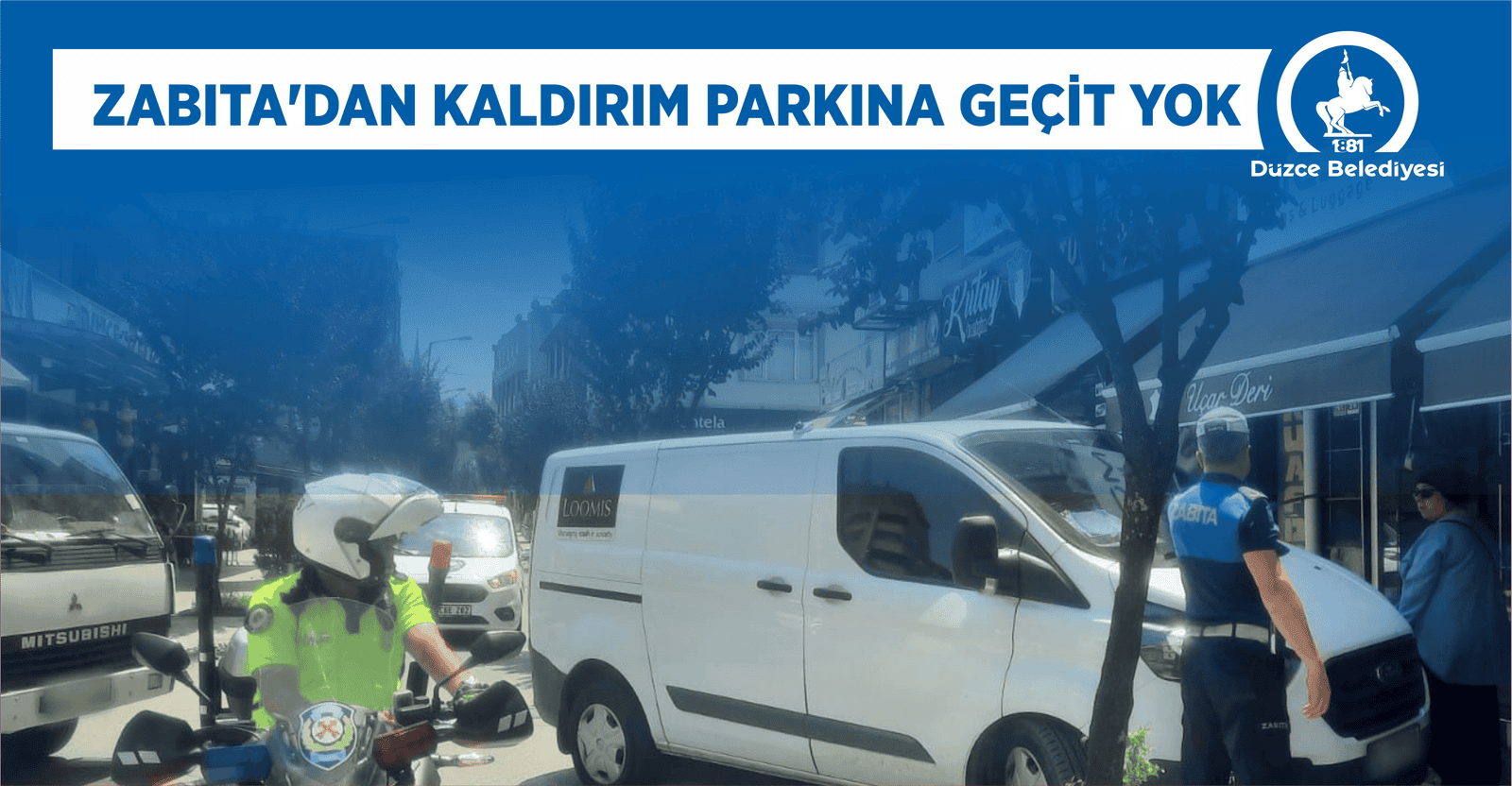 ZABITA’DAN KALDIRIM PARKINA GEÇİT YOK