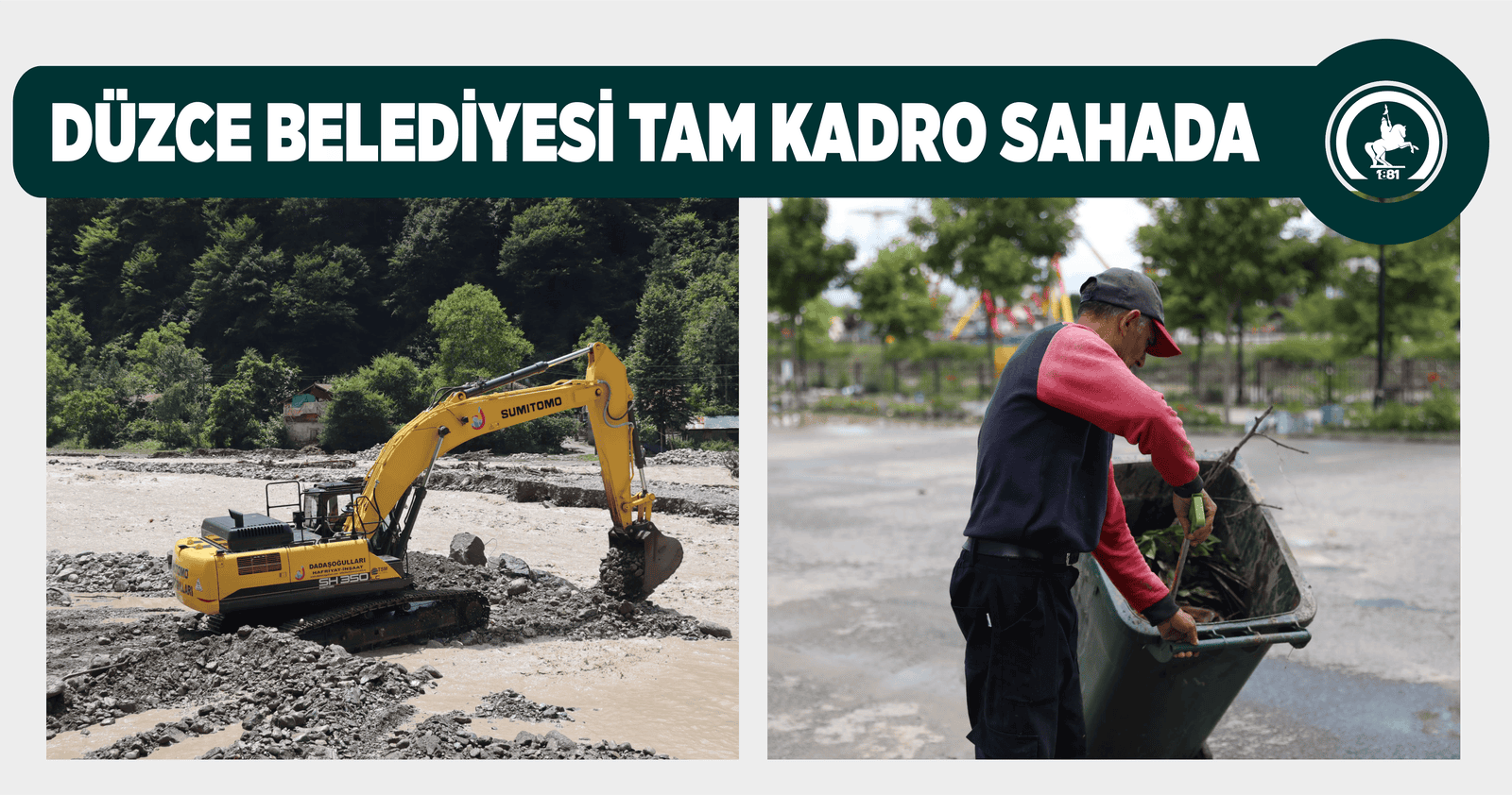 DÜZCE BELEDİYESİ TAM KADRO SAHADA