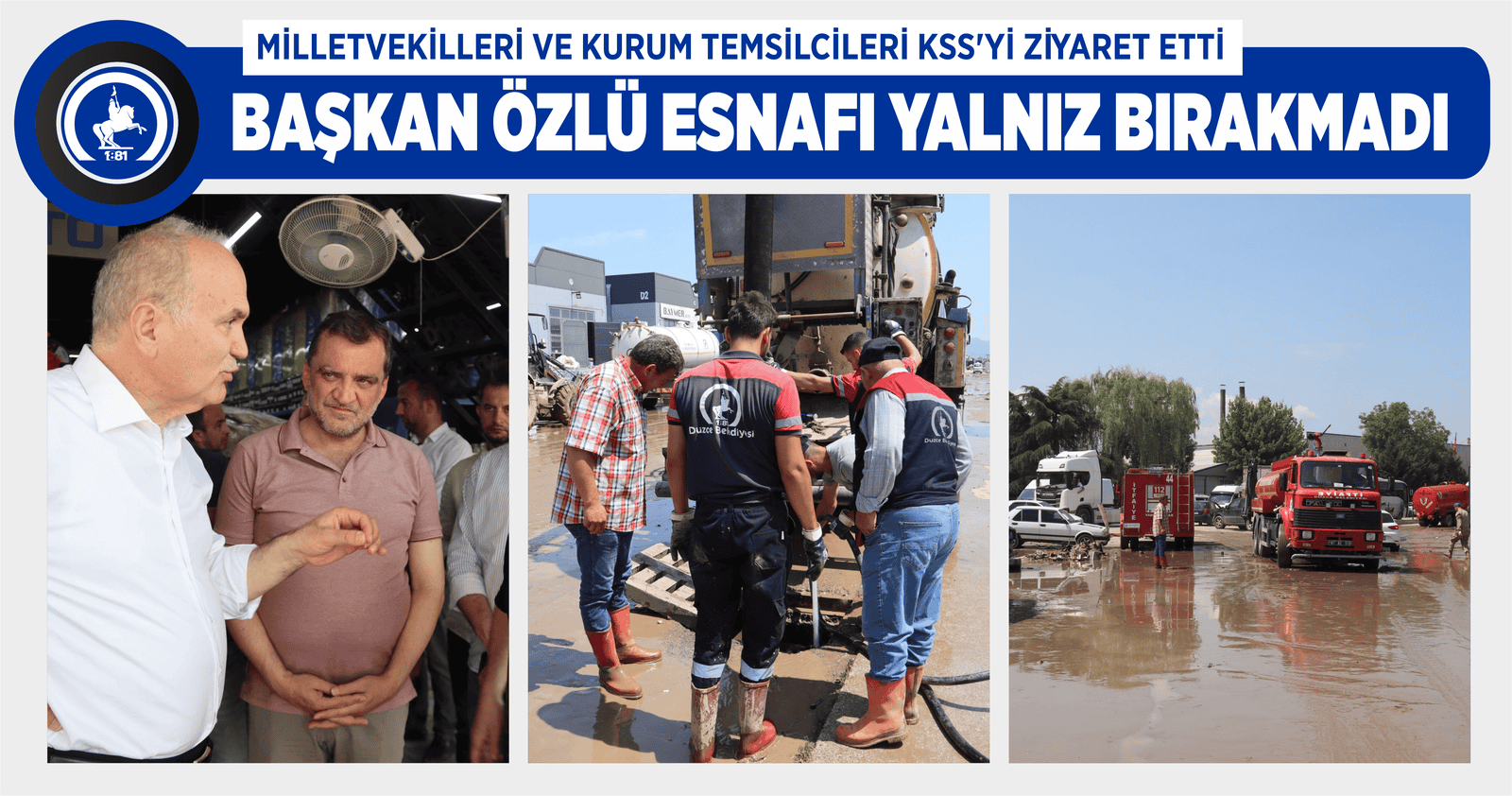 BAŞKAN ÖZLÜ ESNAFI YALNIZ BIRAKMADI