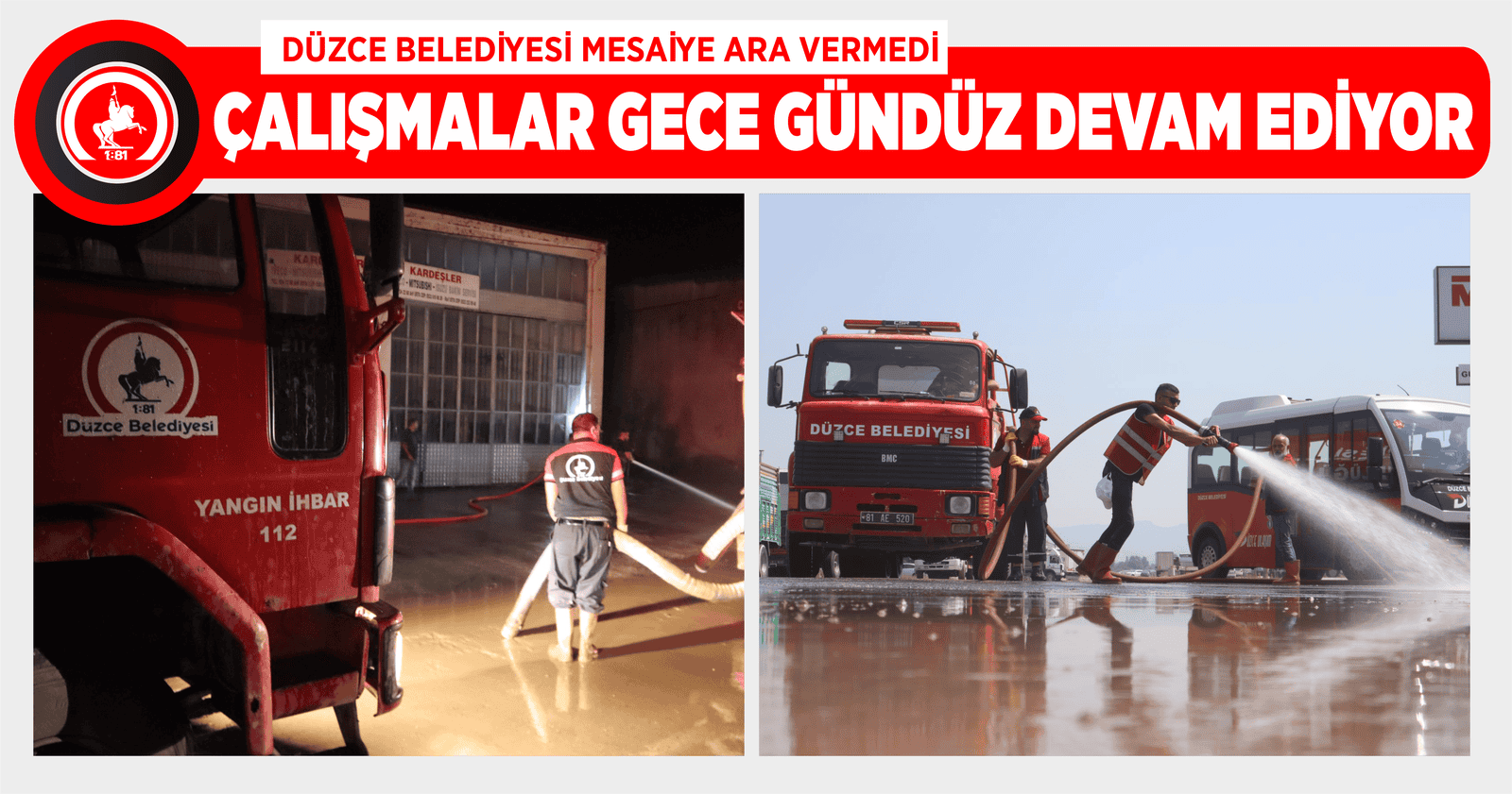ÇALIŞMALAR GECE GÜNDÜZ DEVAM EDİYOR