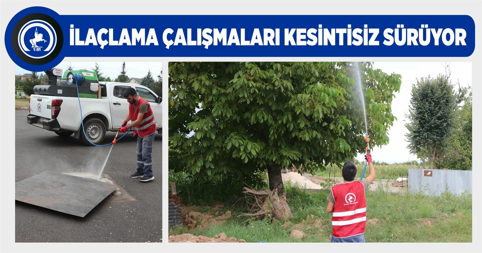 İLAÇLAMA ÇALIŞMALARI KESİNTİSİZ SÜRÜYOR