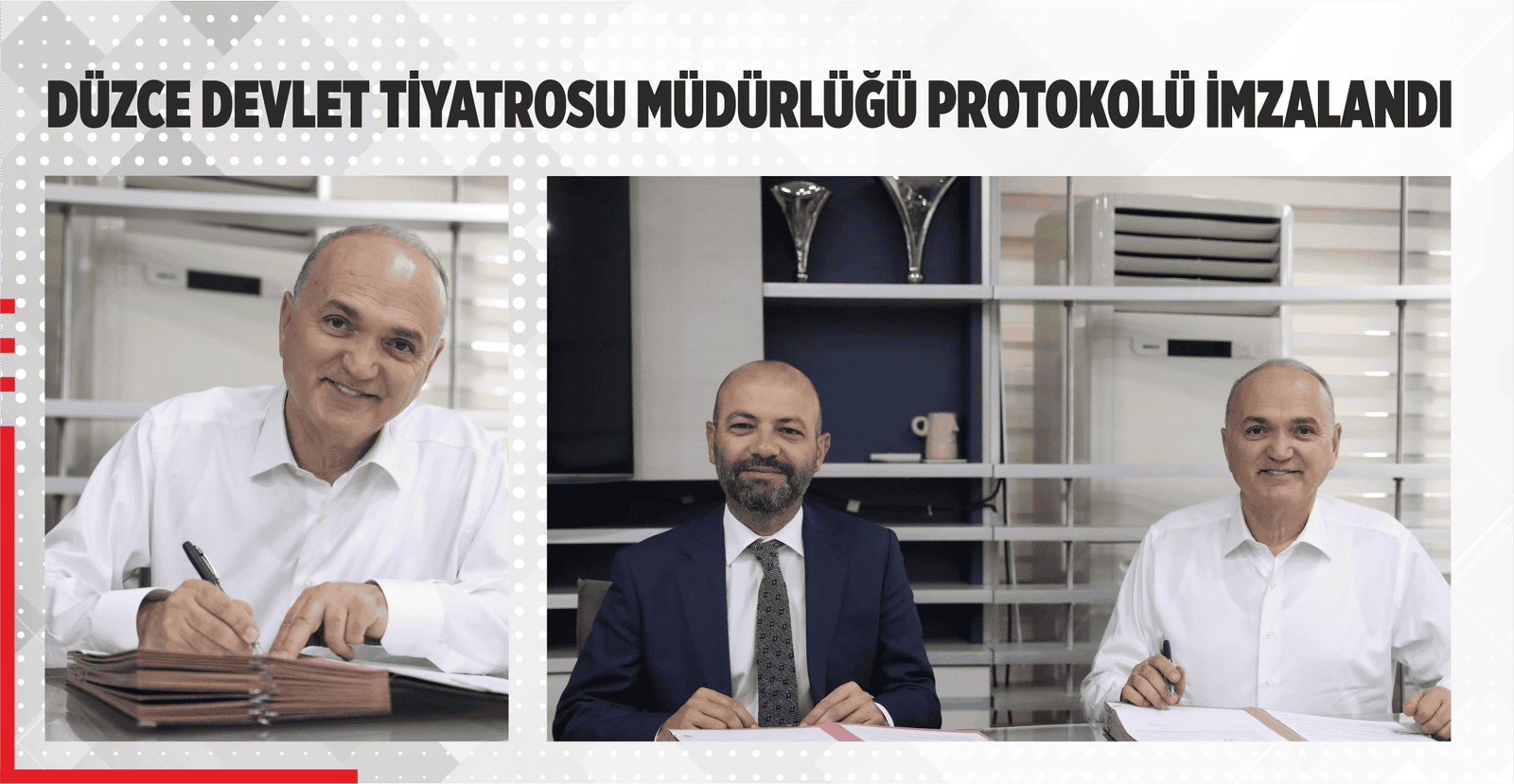 DÜZCE DEVLET TİYATROSU MÜDÜRLÜĞÜ PROTOKOLÜ İMZALANDI