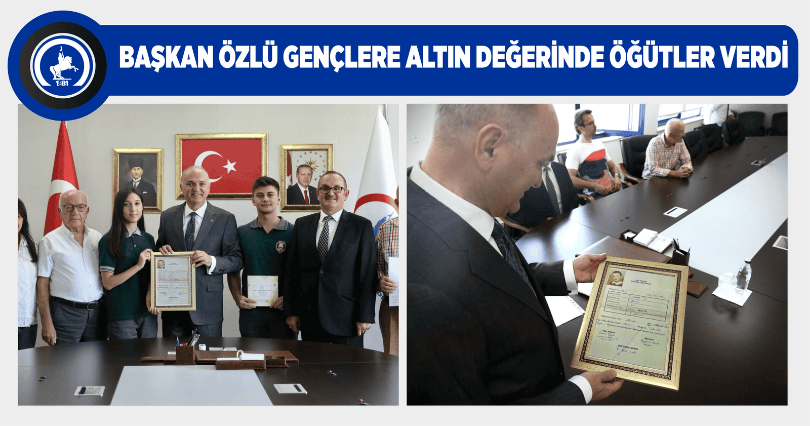 MEZUNU OLDUĞU LİSE ÖĞRENCİLERİNDEN DUYGULANDIRAN HEDİYE