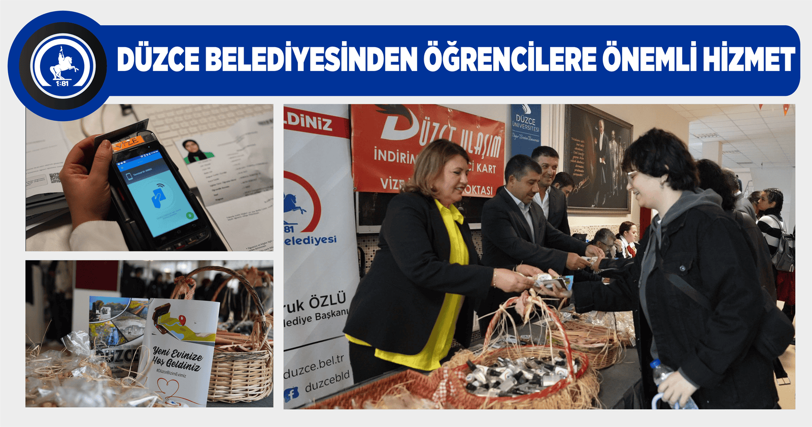 DÜZCE BELEDİYESİNDEN ÖĞRENCİLERE ÖNEMLİ HİZMET