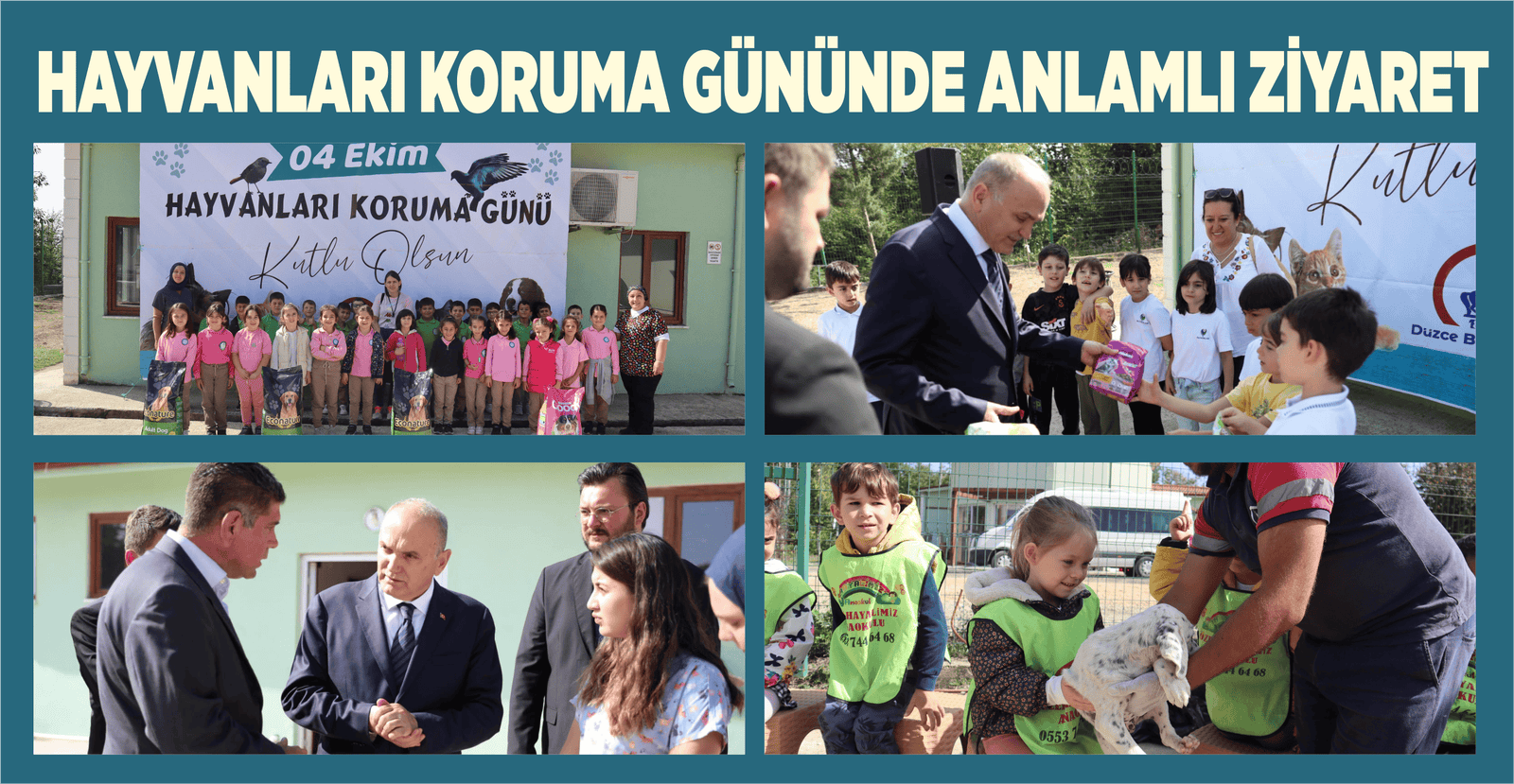 HAYVANLARI KORUMA GÜNÜNDE ANLAMLI ZİYARET