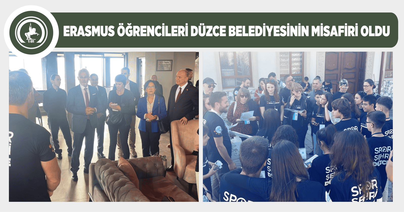 ERASMUS ÖĞRENCİLERİ DÜZCE BELEDİYESİNİN MİSAFİRİ OLDU