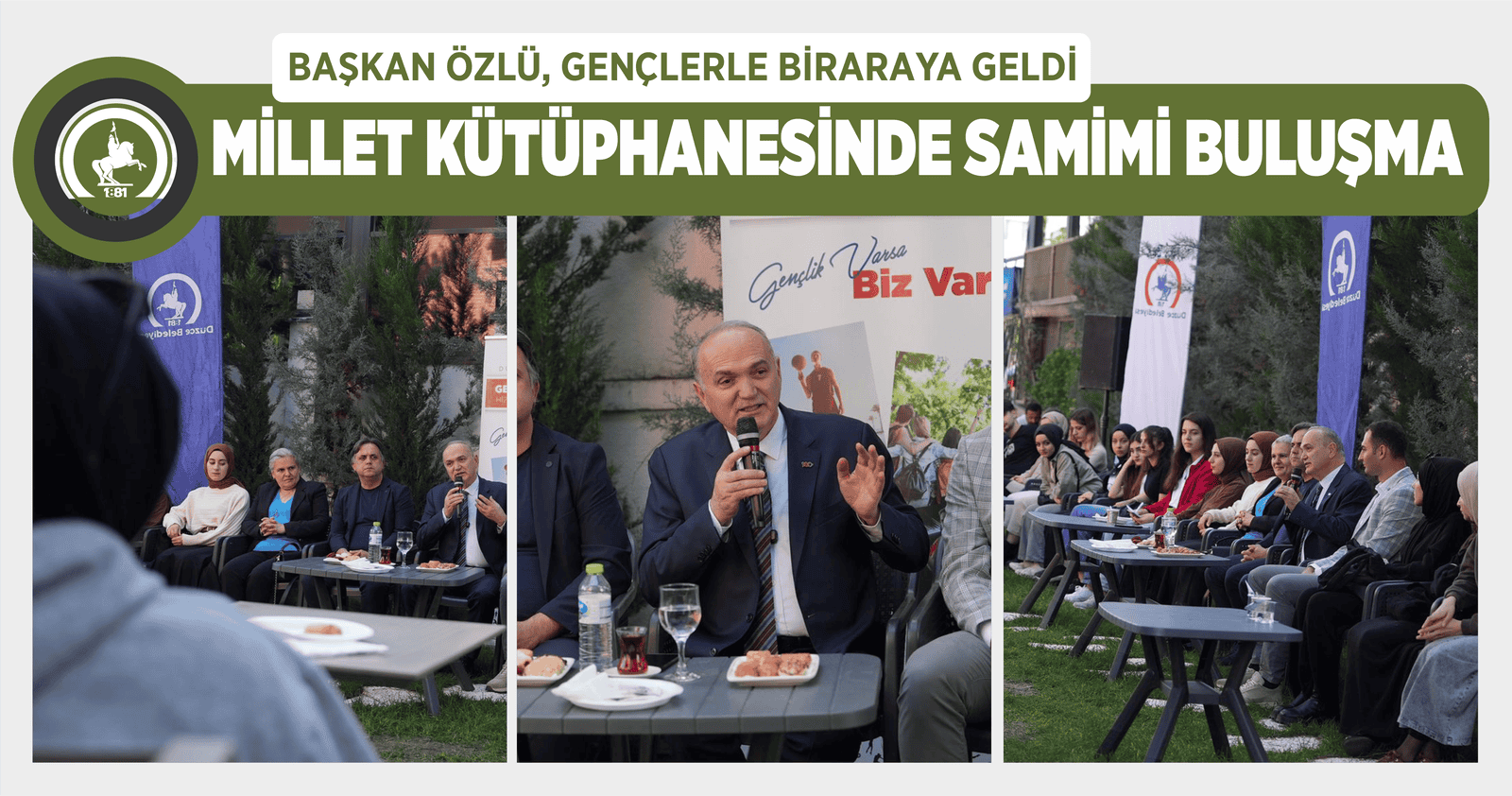 BAŞKAN ÖZLÜ, GENÇLERLE BİRARAYA GELDİ