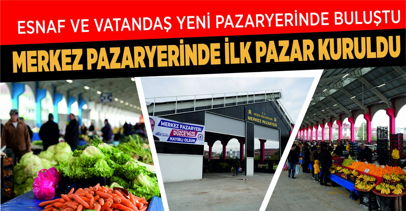 MERKEZ PAZARYERİNDE TEZGAHLAR AÇILDI