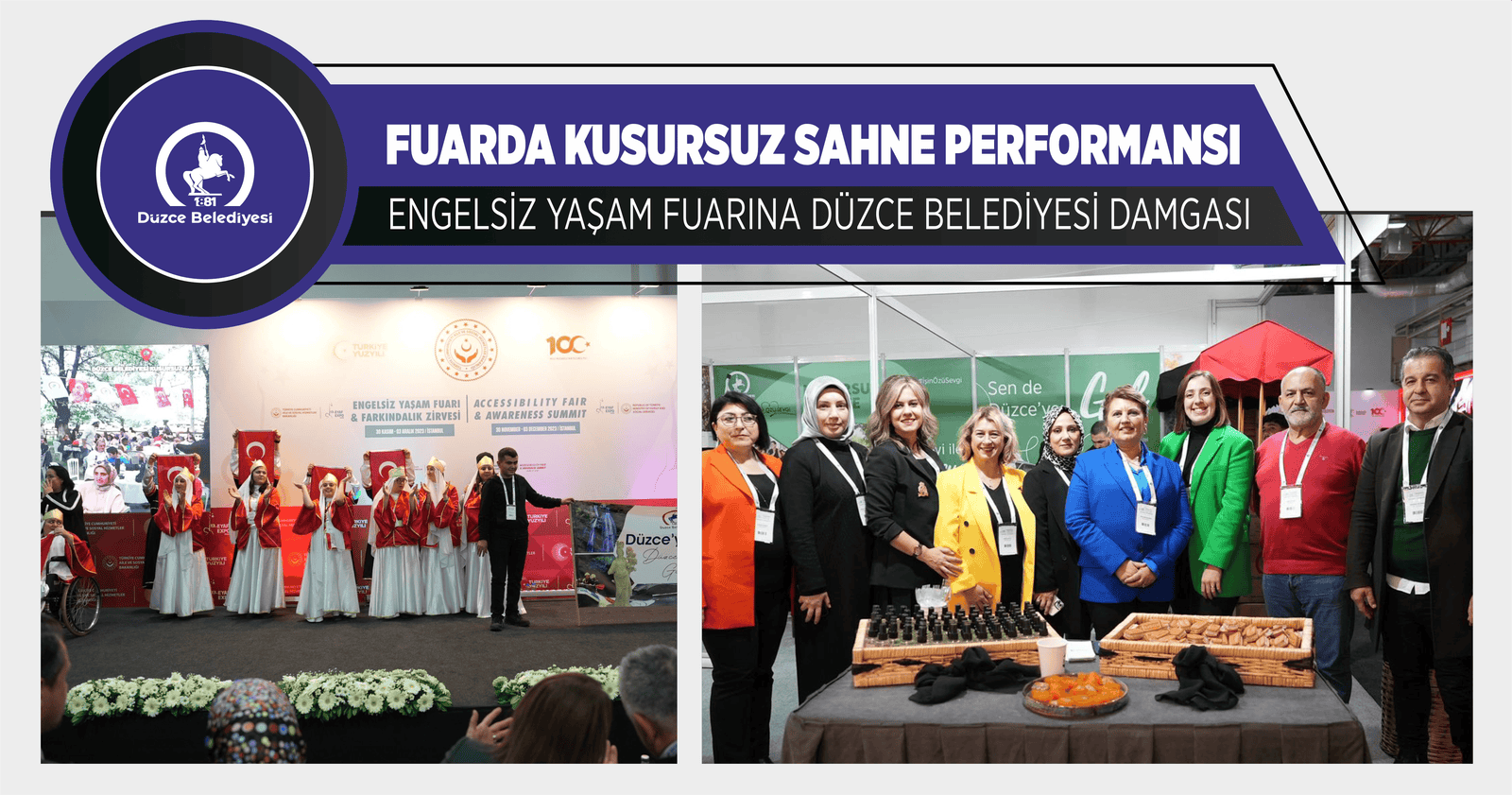 ENGELSİZ YAŞAM FUARINA DÜZCE BELEDİYESİ DAMGASI