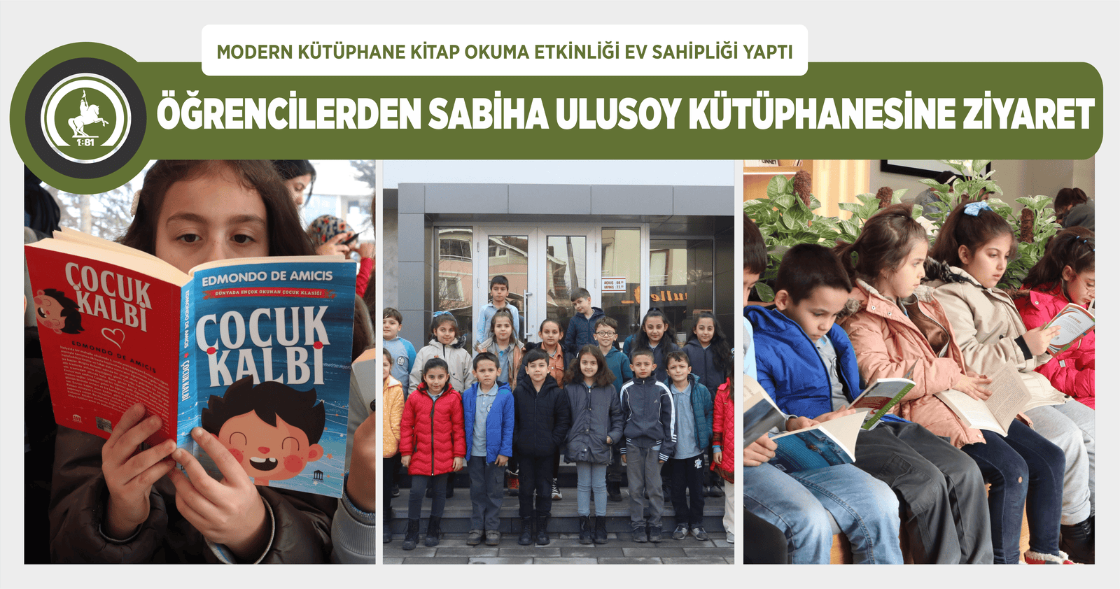 ÖĞRENCİLERDEN SABİHA ULUSOY KÜTÜPHANESİNE ZİYARET