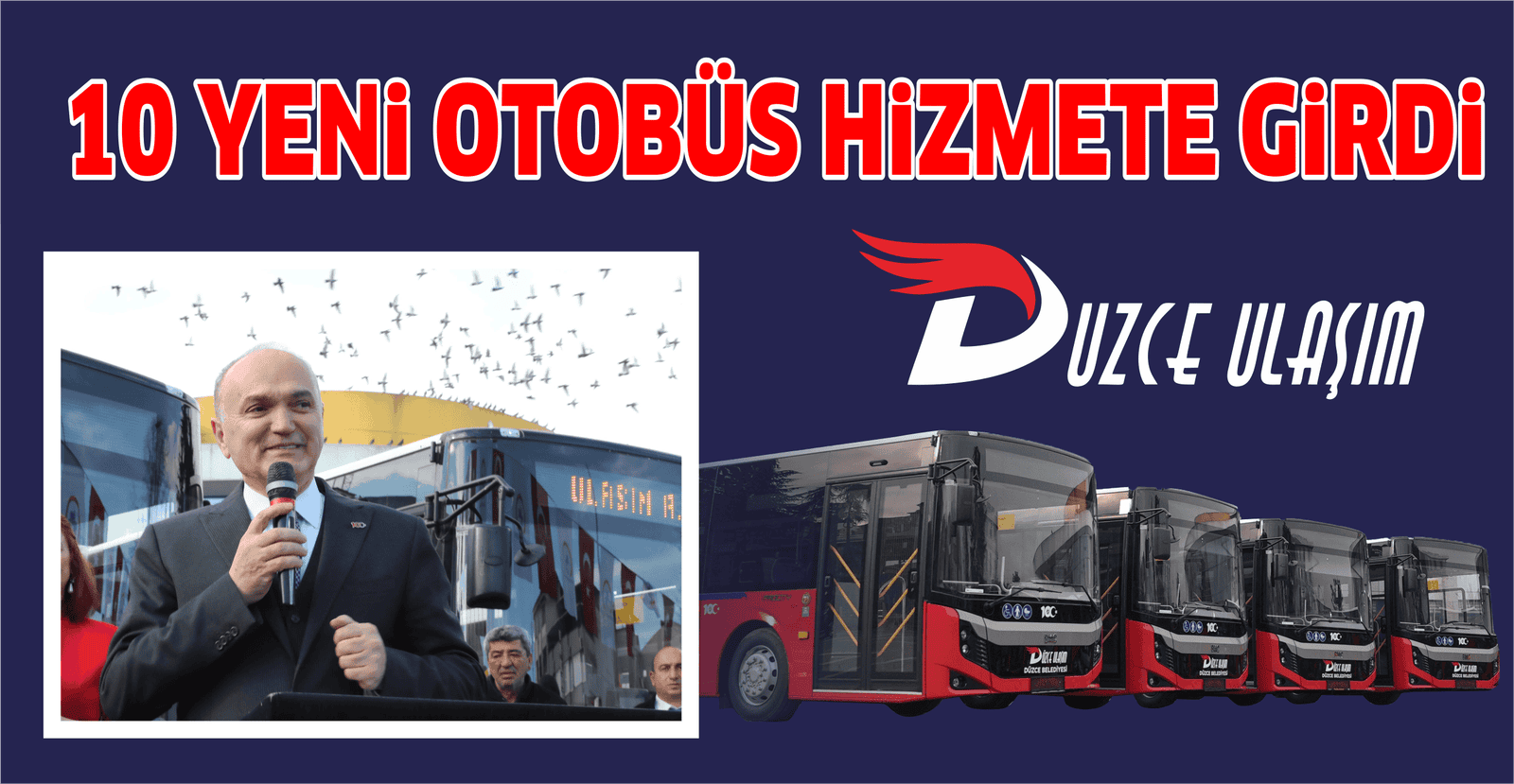 10 YENİ OTOBÜS HİZMETE GİRDİ